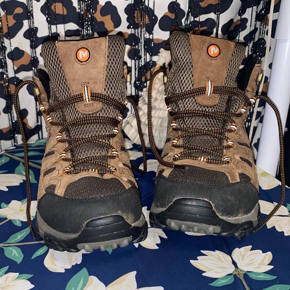 MERRELL MENS MOAB 3 MID WATERPROOF HIKING BOOTS - Picture 3 of 15